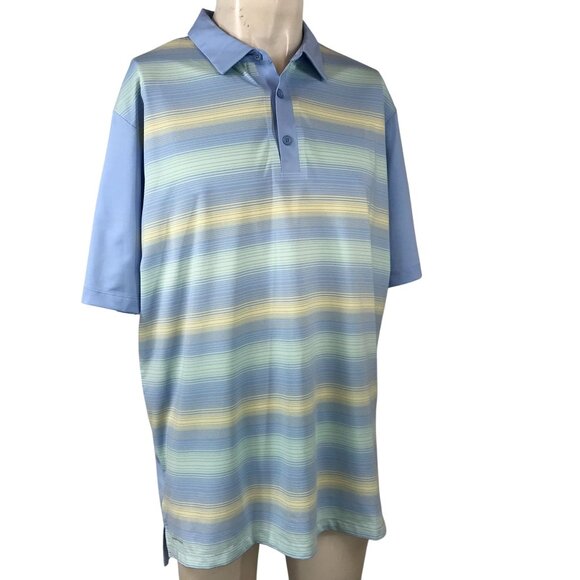 COLUMBIA GOLF - MEN'S XL - MULTICOLOR SHORT SLEEVE COLLARED GOLF POLO SHORT - Picture 1 of 6